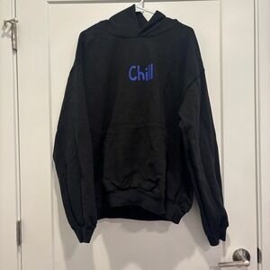 VeeFriends Chill Hoodie Black Cotton Sweatshirt Gary Vee Mens XL Made in USA